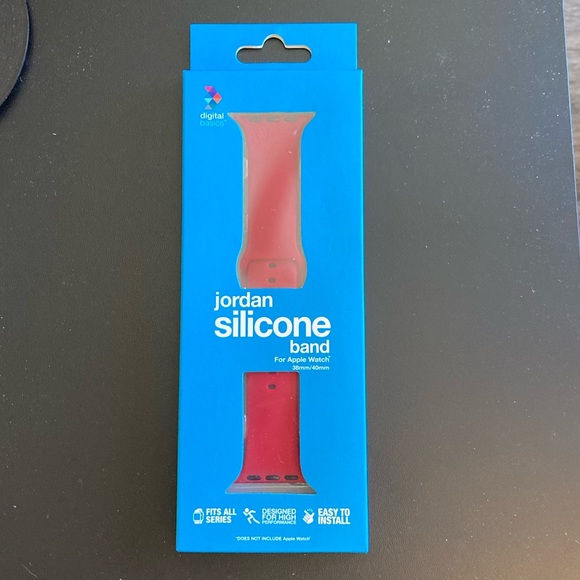Jordan Silicone Band for Apple Watch RED NEW by digital basics - Picture 1 of 3